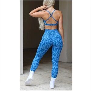 Bombshell Sportswear Blue Leopard Set